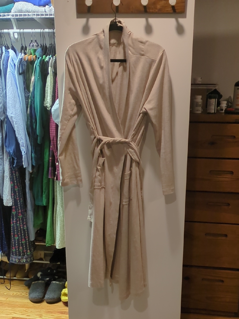 Women's Under The Canopy Organic Cream Robe